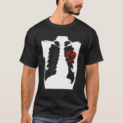 Cute Heart Paw Print Design for Cat Lovers  Puppy  T-Shirt