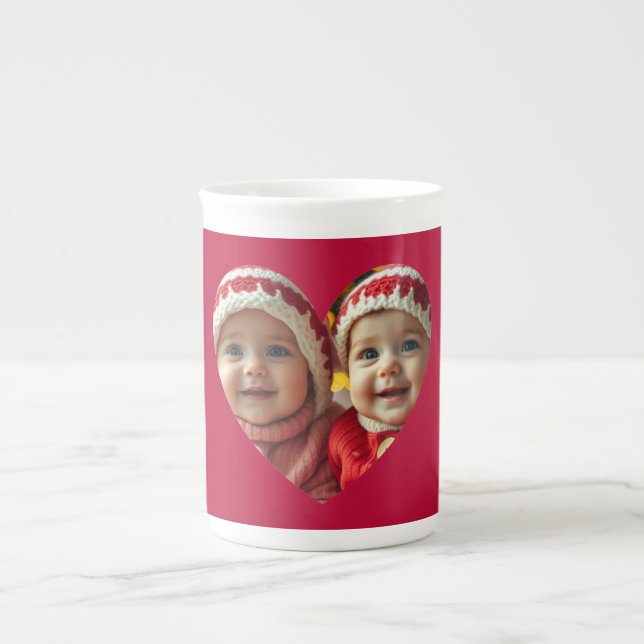 Cute Heart Photo Mug (Front)