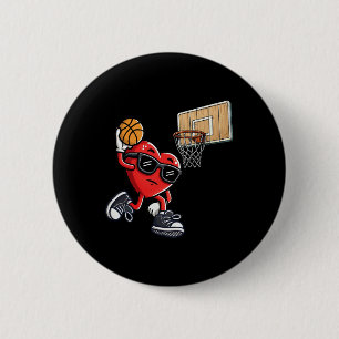 Cute Heart Playing Sketll Valentines Day Sketll Bo Button