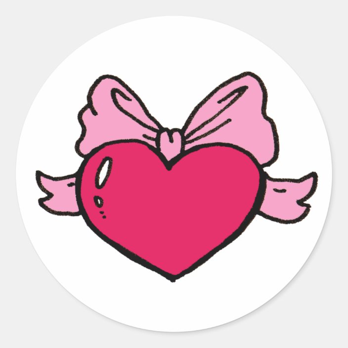 cute heart sticker zazzlecom