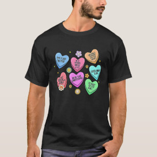 Cute Heart Valentines Day Love Special Education T T-Shirt