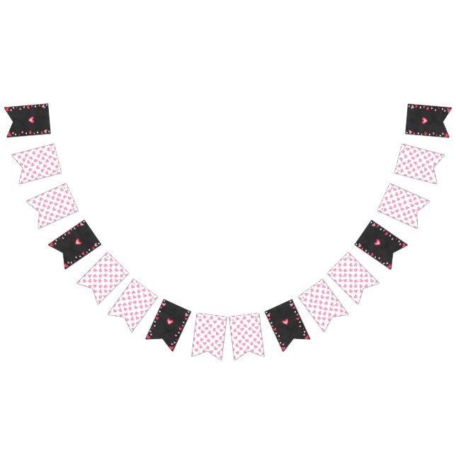 Cute Heart Valentine's Day Party  Bunting Flags (All)
