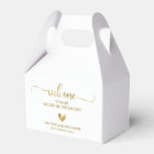 Cute Heart Wedding Welcome Hotel Favor Box