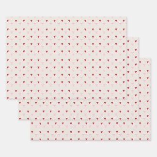 Cute Hearts and Bows Wrapping Paper