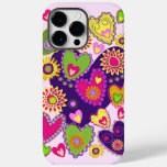 Cute Hearts and Flowers Case-Mate iPhone 14 Pro Max Case
