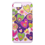 Cute Hearts and Flowers iPhone 8/7 Case