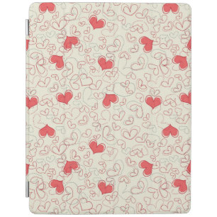 Cute Hearts Background iPad Smart Cover