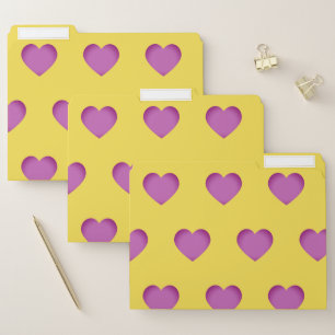 Cute Hearts  File Folder