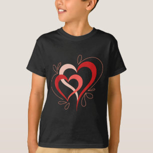 Cute Hearts In Love Couples Valentine Day Pajamas T-Shirt