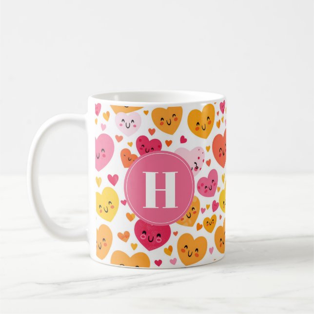 Cute Hearts Mugs (Left)
