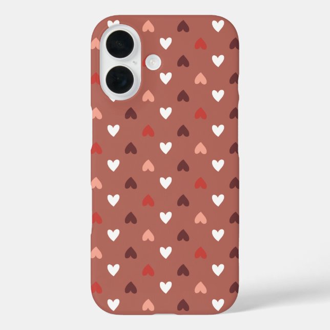 Cute Hearts Pattern – Soft Love Aesthetic  Case-Mate iPhone Case (Back)