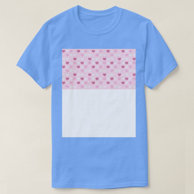 Cute Hearts Pattern T-Shirt (Design Front)