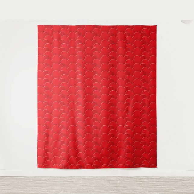 Cute hearts pattern Valentine's Day party backdrop (Front)