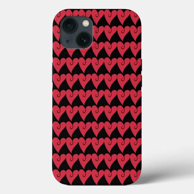 Cute Hearts Phone Case (Back)