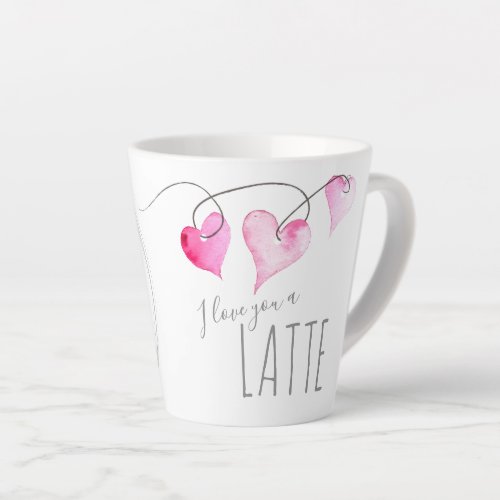 Cute Hearts Valentines Day Gift Coffee Lover Latte Mug
