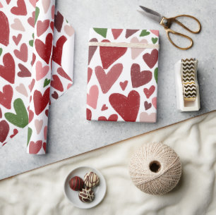 Cute hearts valentine's day Mug Wrapping Paper