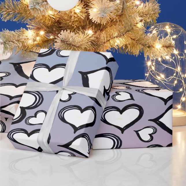 Cute Hearts  Wrapping Paper (Holidays)