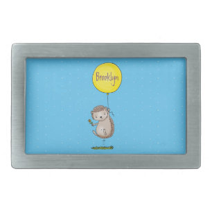 Cute hedgehog and balloon cartoon pattern belt buckle