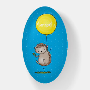 Cute hedgehog and balloon cartoon pattern paperweight