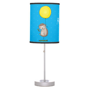 Cute hedgehog and balloon cartoon pattern table lamp