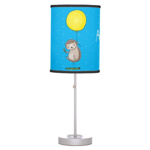 Cute hedgehog and balloon cartoon pattern table lamp