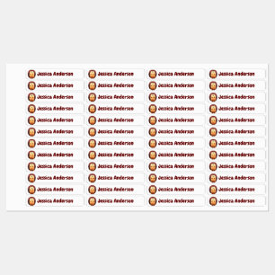 Cute Hedgehog Animal Fun Custom Name Tag Kids' Labels