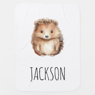 Cute Hedgehog Baby Blanket! Gender neutral custom Blanket