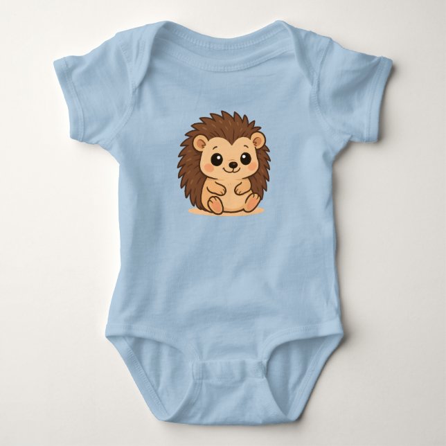 Cute Hedgehog Baby Onsie Baby Bodysuit (Front)