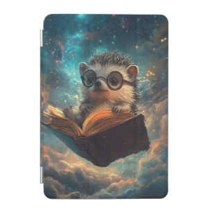 Cute Hedgehog Bookworm in a Galaxy of Stories iPad Mini Cover