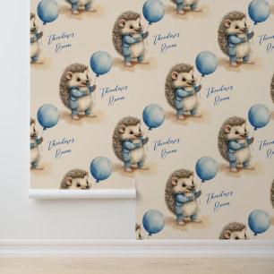 Cute Hedgehog Boys Bedroom Nursery Wallpaper