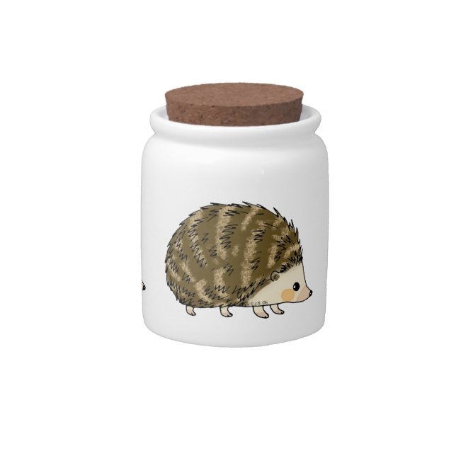 Cute hedgehog candy jar (Front)