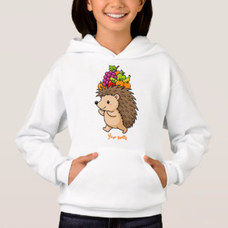 Cute Hedgehog Carrying Fresh Fruit Hoodie
