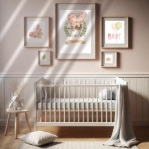 Cute Hedgehog Childs Nursery Wall Art Décor