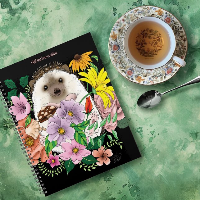 Cute Hedgehog Colorful Wildflowers Woodland Planner (Creator Uploaded)