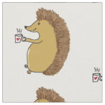 Cute Hedgehog Custom Fabric