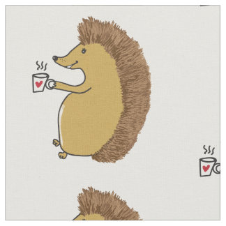 Cute Hedgehog Custom Fabric