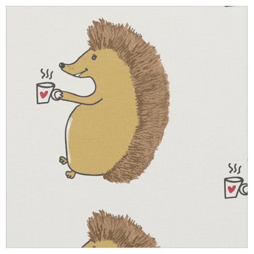Cute Hedgehog Custom Fabric