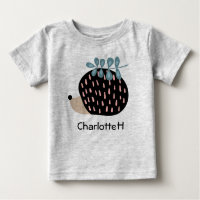 Cute Hedgehog Custom Name Personalized T-Shirt