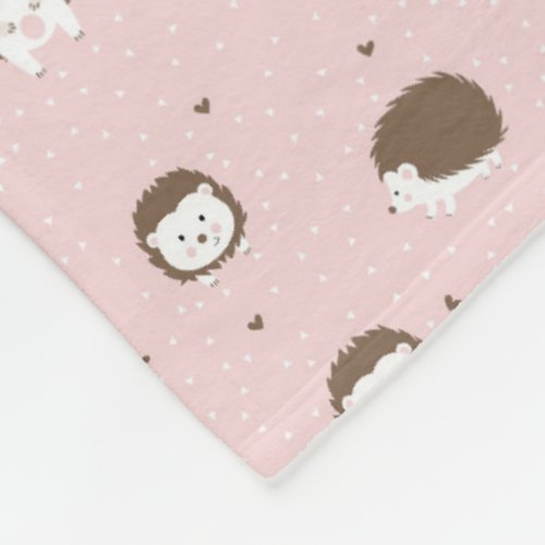 Cute Hedgehog Fleece Blanket
