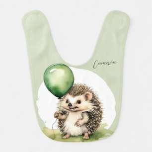 Cute Hedgehog Gender Neutral Baby Bib