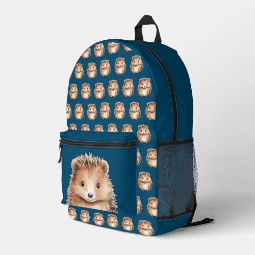 Cute Hedgehog Gender neutral custom Printed Backpack