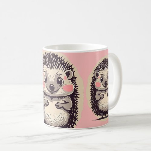 Cute Hedgehog Hedgie Custom Text Coffee Mug