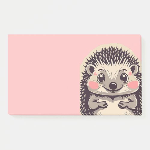 Cute Hedgehog Hedgie Custom Text Post_it Notes