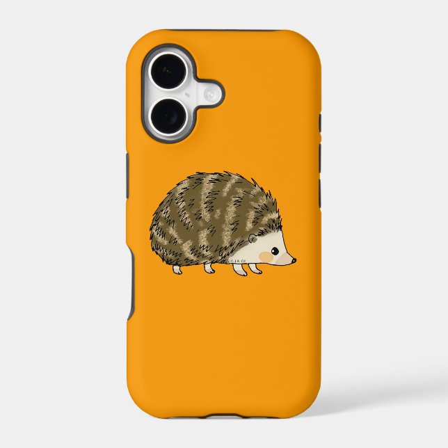 Cute hedgehog iphone case (Back)