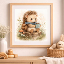 Cute Hedgehog Kids Nursery
