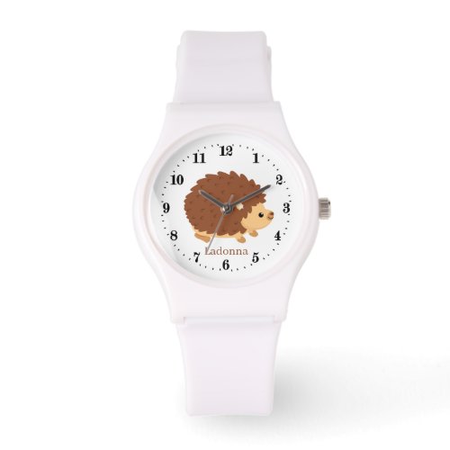 cute hedgehog lovers add name Watch 