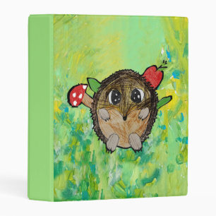 Cute Hedgehog Mini Binder
