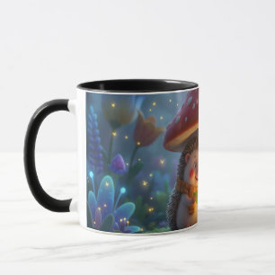 Cute Hedgehog Mushroom Woodland Coffee Mug