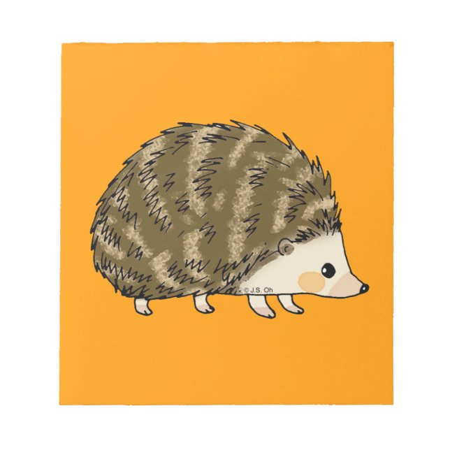 Cute hedgehog notepad (Front)
