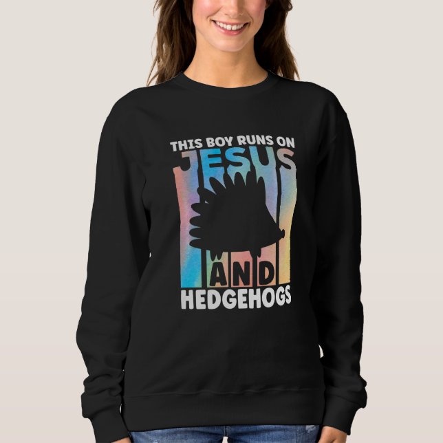 Cute Hedgehog Outfit for Hedgehog Lovers Apparel f Sweatshirt (Front)